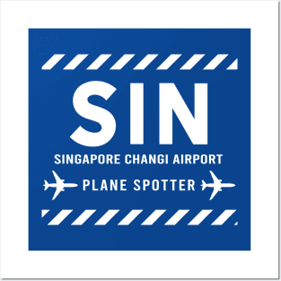 SIN Plane Spotter | Gift Posters and Art